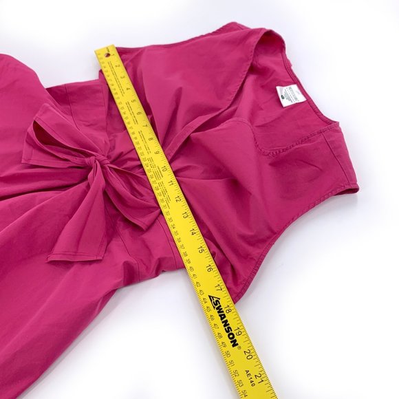 Motherhood Maternity Pink Babydoll Sleeveless Top V-Neck Tie Elastic Waist Large - Picture 7 of 8